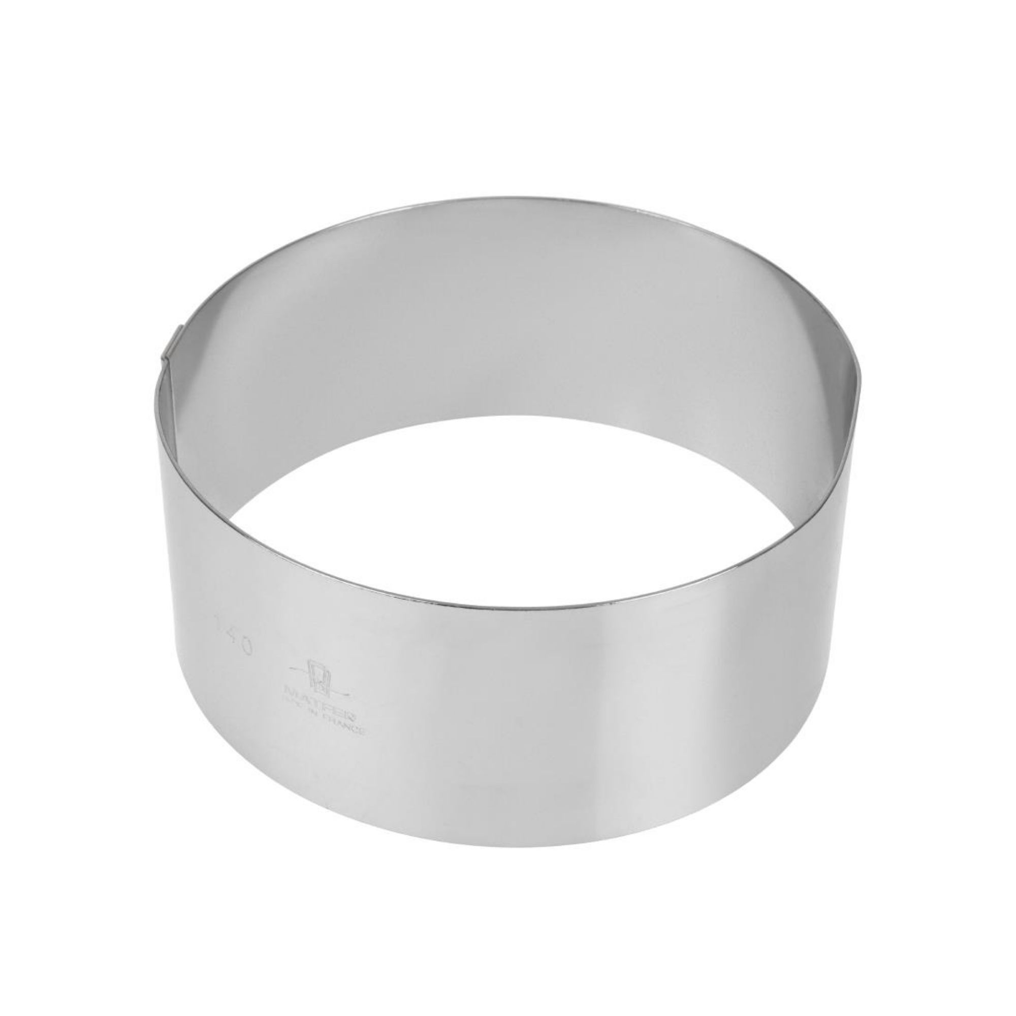Picture of Matfer Bourgeat Stainless Steel Mousse Ring 140 x 60mm - E886