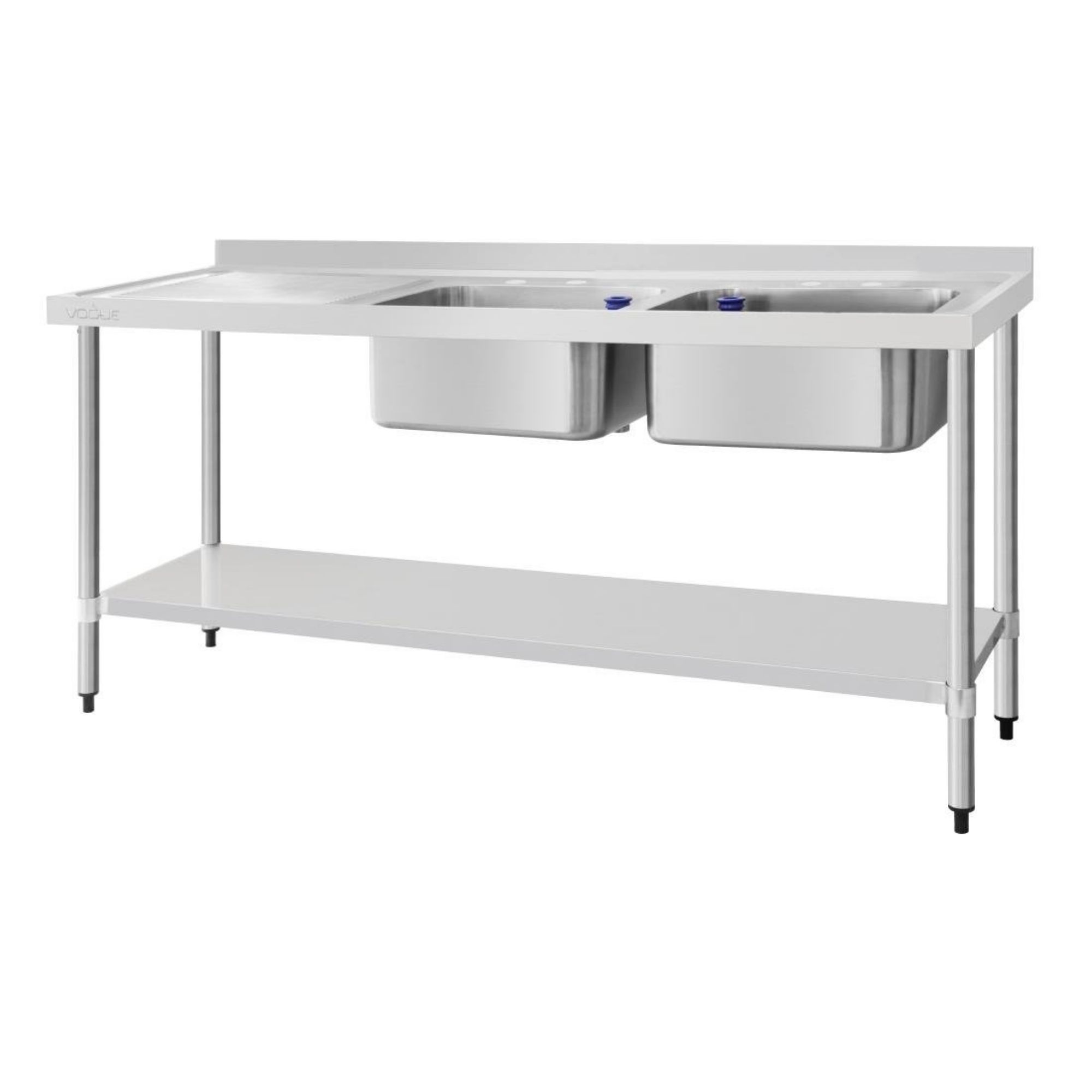 Picture of Vogue Double Sink Left Hand Drainer 1800mm - DY828