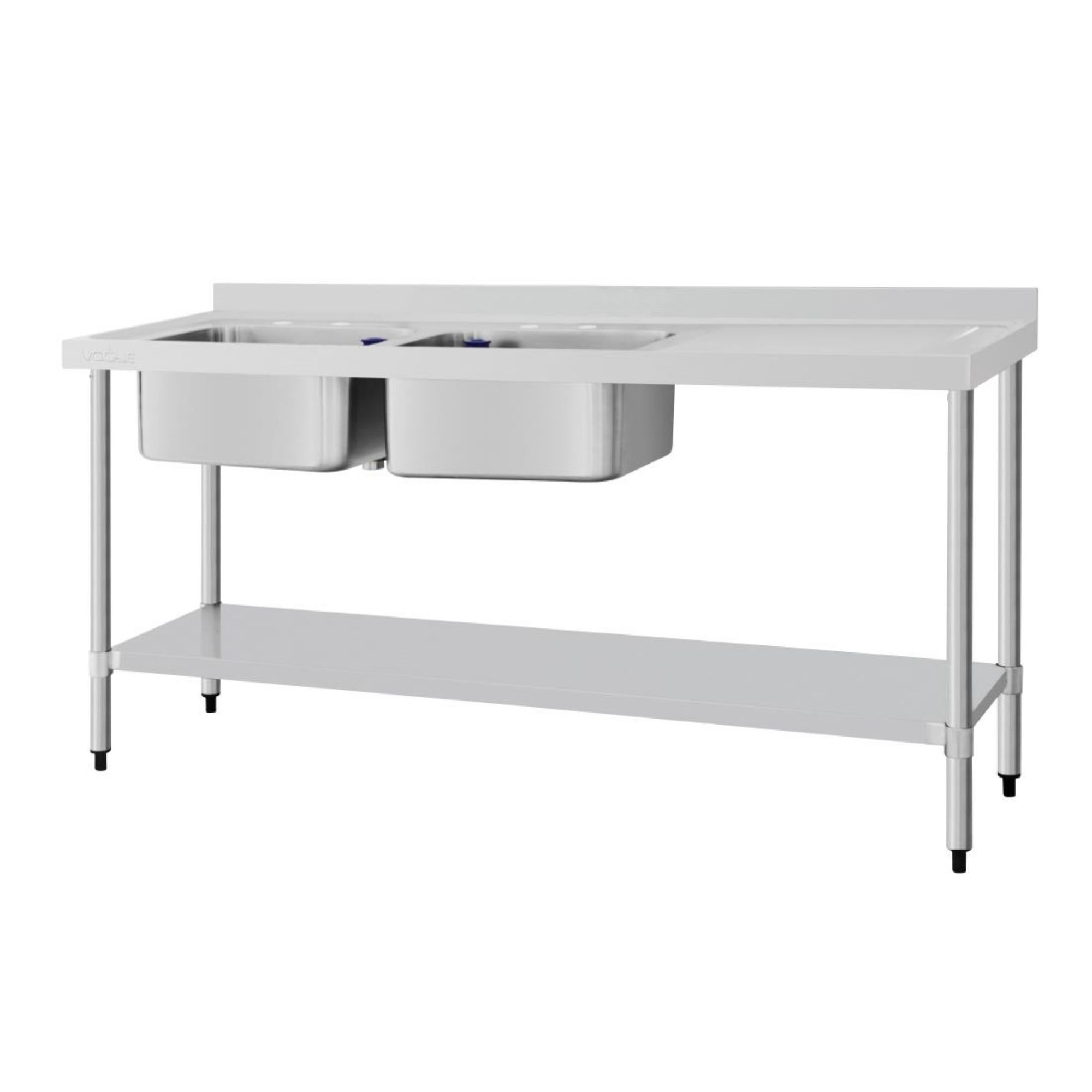 Picture of Vogue Double Sink Right Hand Drainer 1800mm - DY827