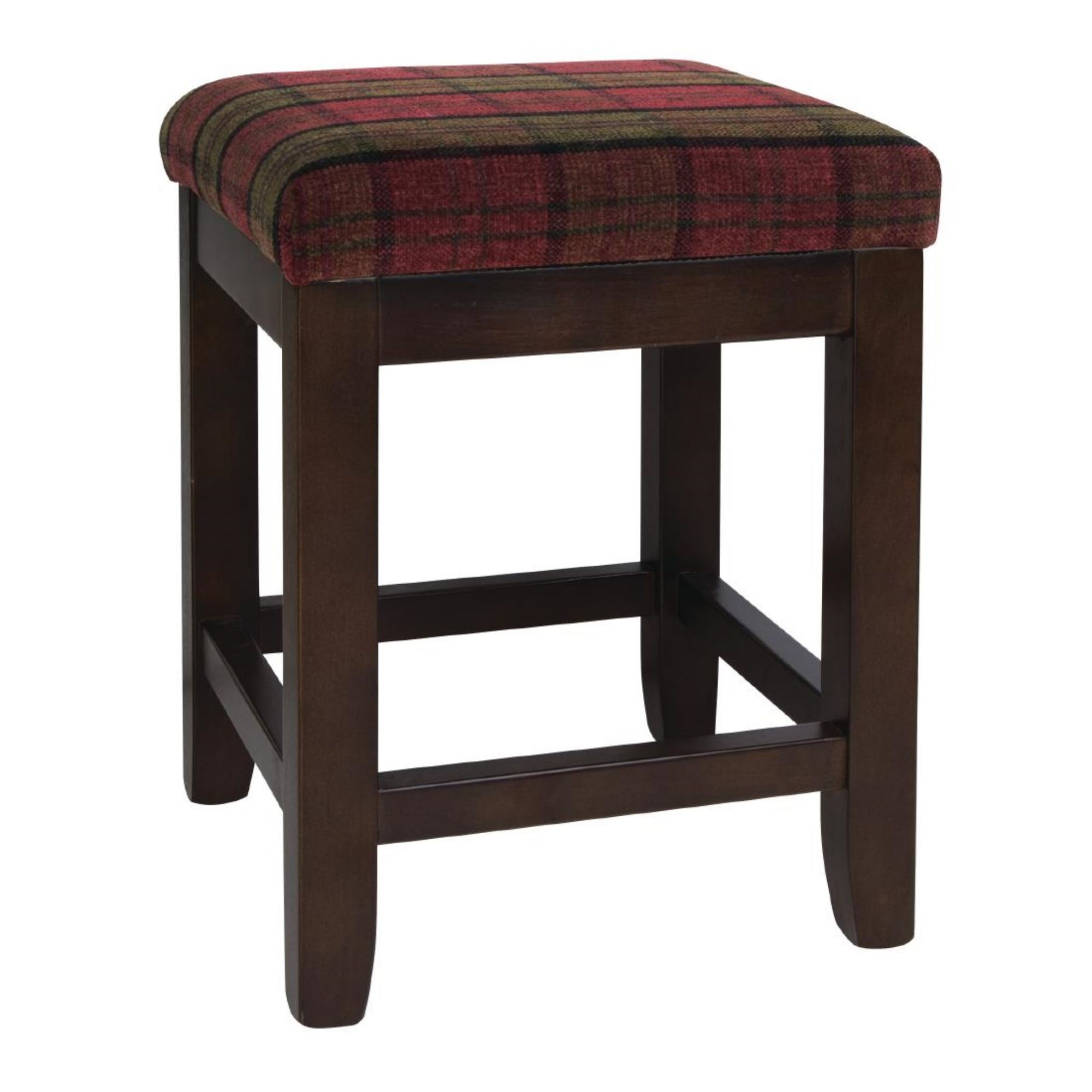 Picture of Bolero Dale Low Stools Claret Tartan (2 pack) - DY720
