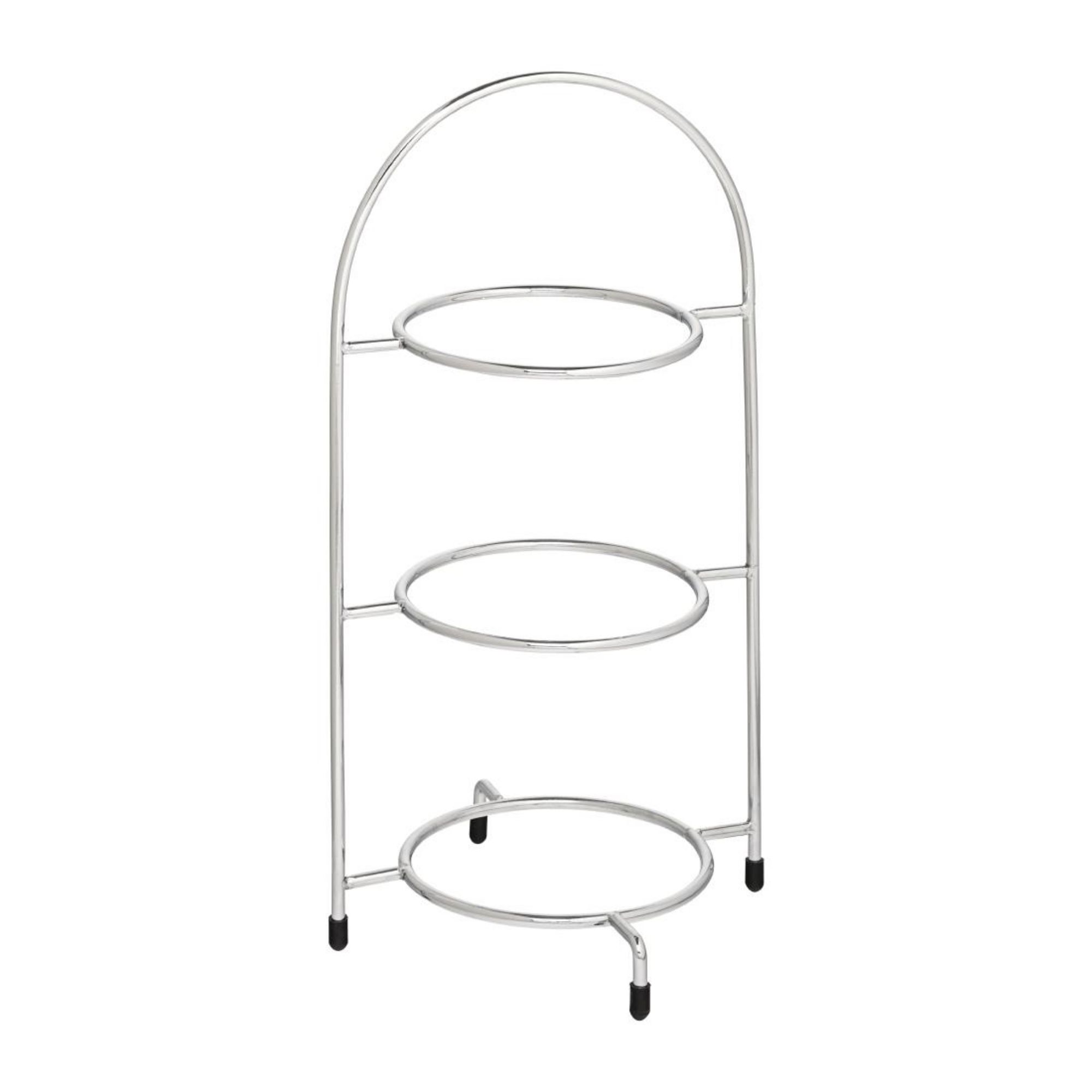 Picture of Utopia Chrome Three Tier Cake Stand 200mm - DY296