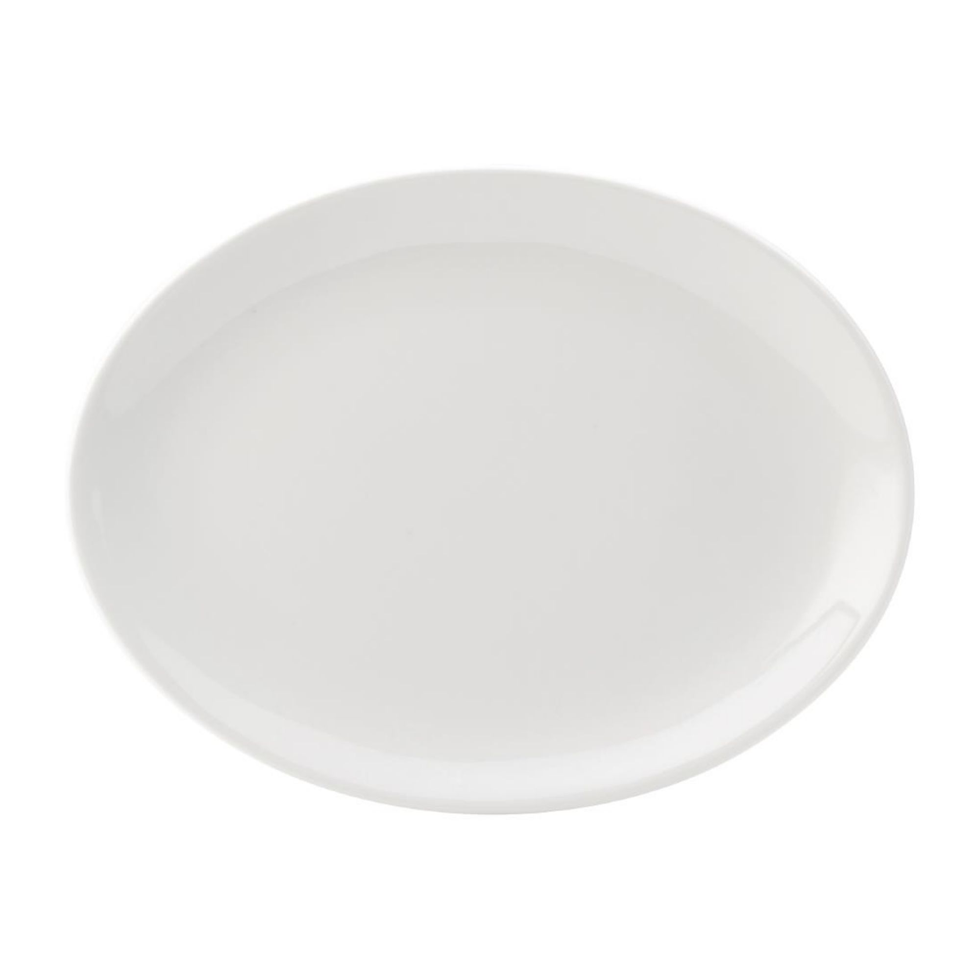 Picture of Utopia Titan Oval Plates White 240mm (24 pack) - DY324