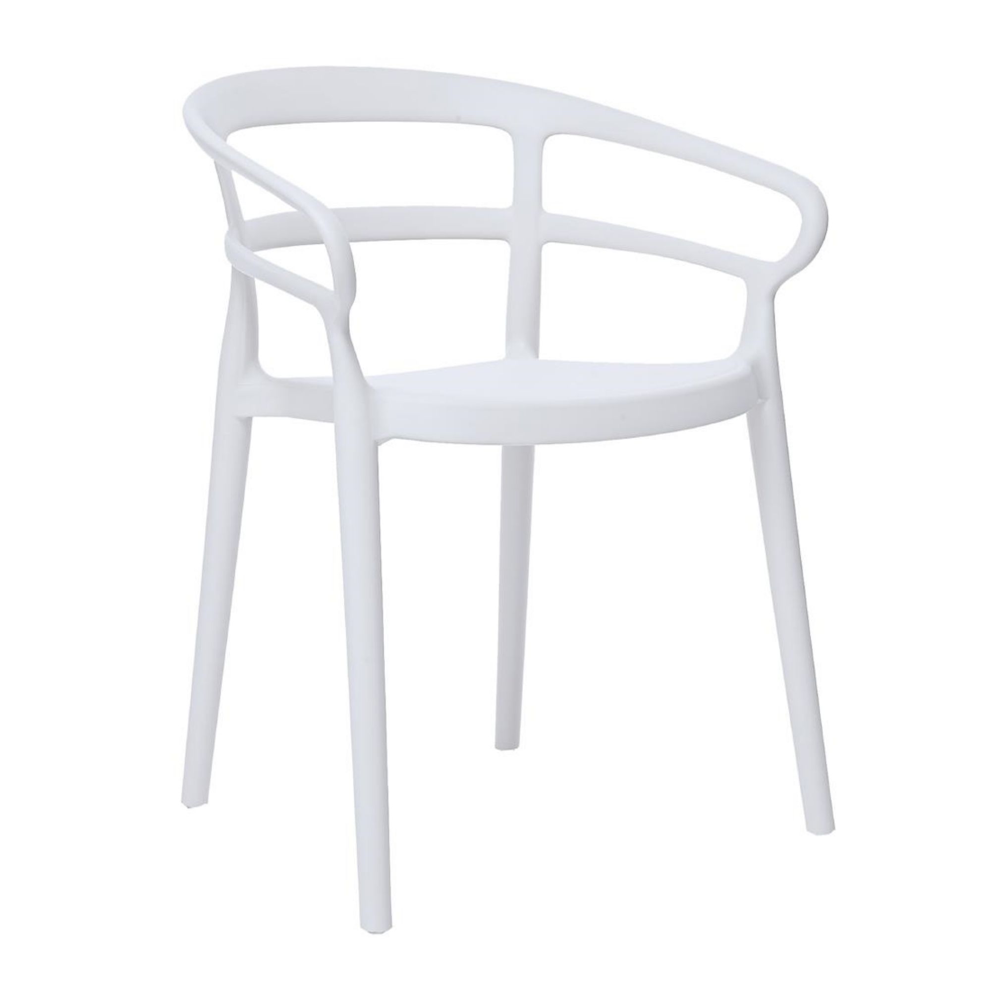 Picture of Bolero Mateo Café Chairs White (2 Pack) - DX979