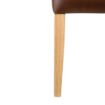 Picture of Bolero Chiswick Button Dining Chairs Tan Leather (2 pack) - DT699