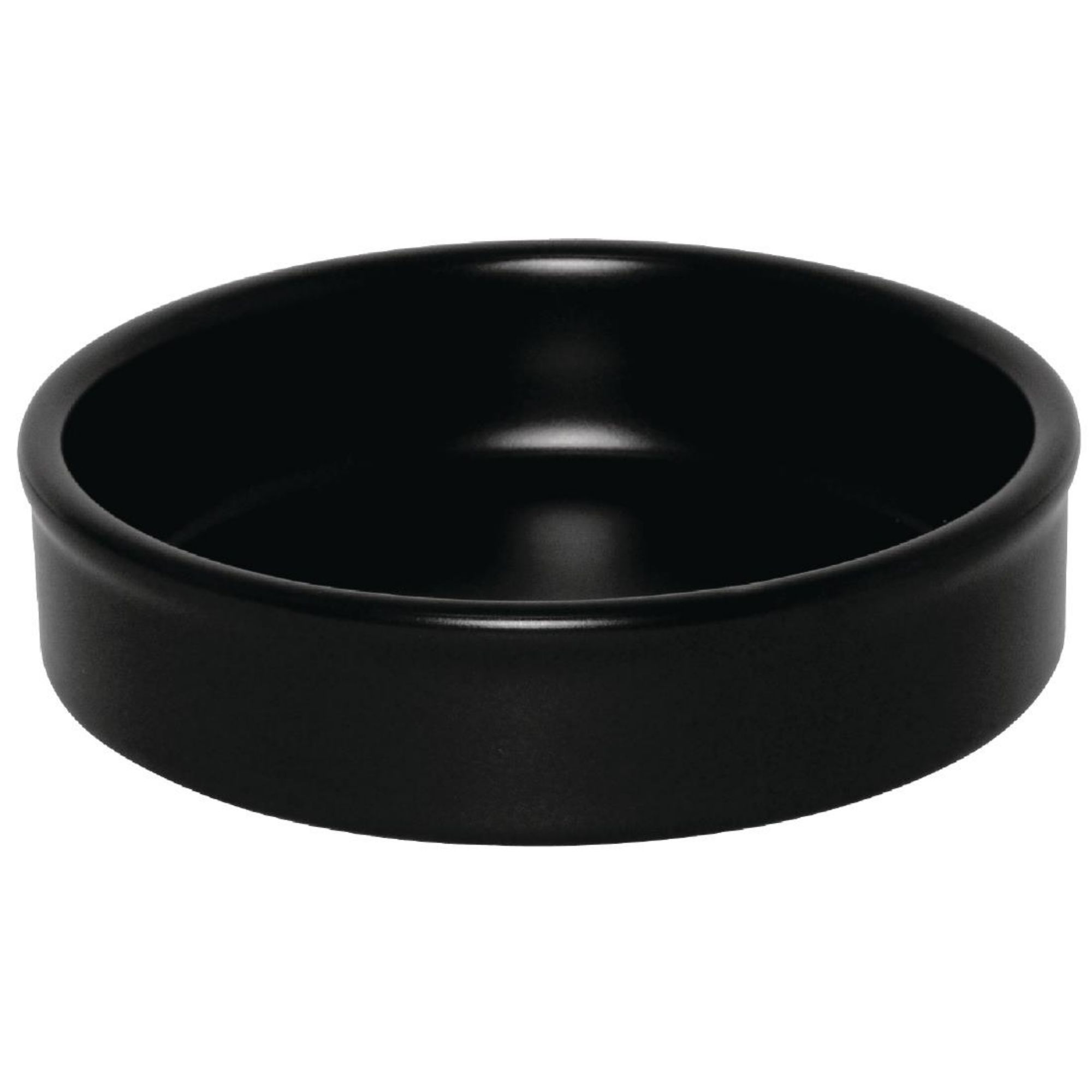 Picture of Olympia Mediterranean Stackable Dishes Black 134mm (6 Pack) - DK833