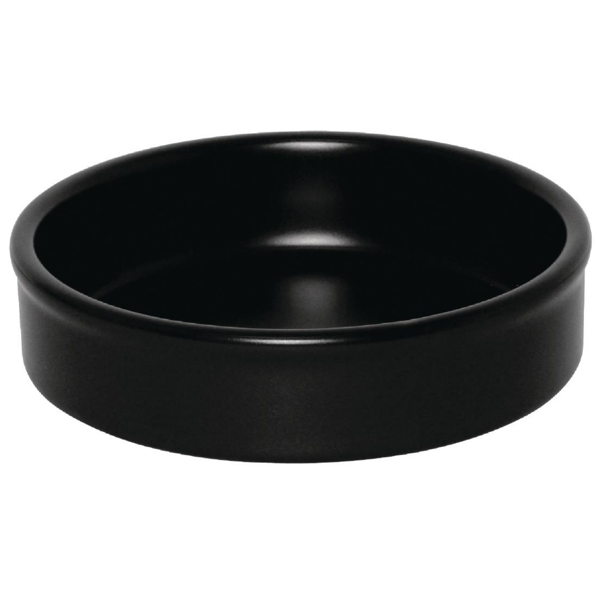 Picture of Olympia Mediterranean Stackable Dishes Black 102mm (6 Pack) - DK832