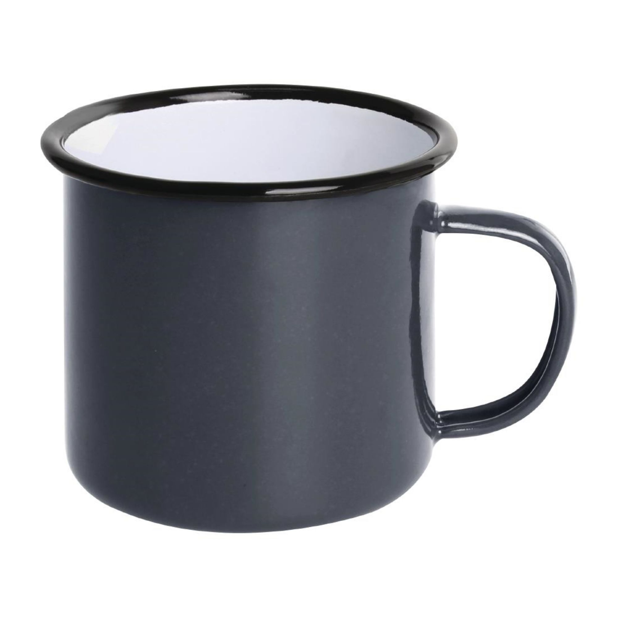 Picture of Olympia Enamel Mug Grey 350ml (Pack of 6) - DC397