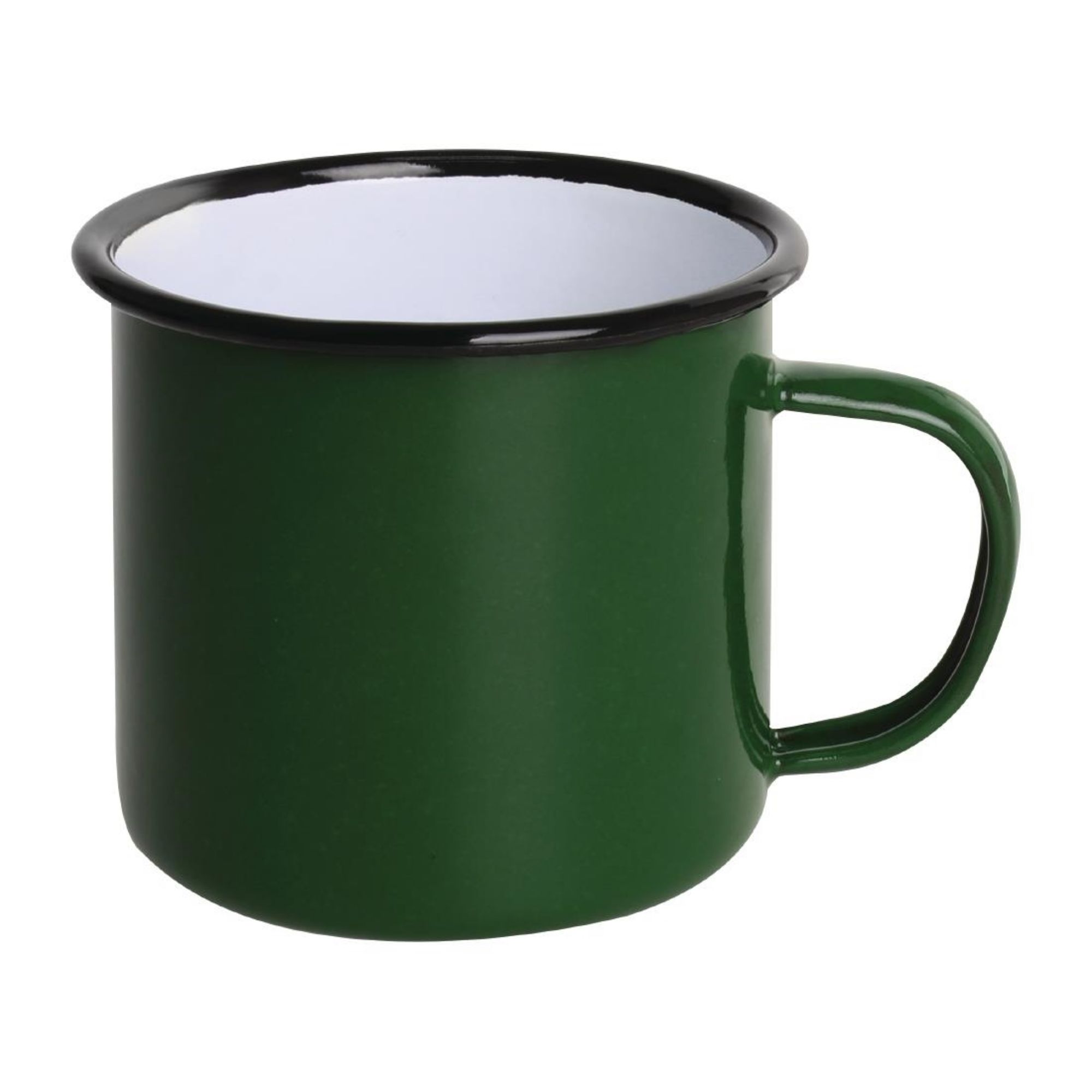Picture of Olympia Enamel Mugs Green 350ml (Pack of 6) - DC396